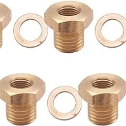Lyla 4x Pressure Temperature Gauge Sender Adapter 1/8" NPT to M14x1.5 Male M14-image-9