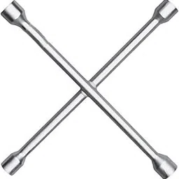Auto Pearl - APA295 Metal 4 Way Car Wheel (17 x 19 mm, 18 x 21 mm) Screws Wrench Cross Spanner - Redi Go-picture-35