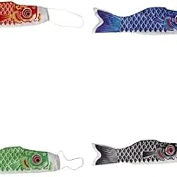Merishopp 4Pcs Colorful 70cm Japanese Carp Koinobori Fish Wind Streamer Boy's Day-picture-24