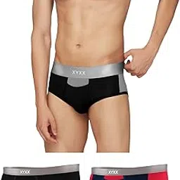xyxx Men's Modal Relaxed Solid Briefs image 1