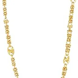 meenaz Chain for Men Boys Husband gents boyfriend Stylish golden Chain 1 one gram gold Neck Chain for Men Stainless Steel Chains for boys Jewellery Birthday Gift Anniversary fashion necklace-144-picture-22