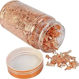 KRAFTMASTER ®Copper Foil Flakes for Resin Art � Versatile Gilding Flakes for Nail Painting, Crafts, Slime, and Jewelry Making Supplies(Copper/Rose Gold)-picture-30