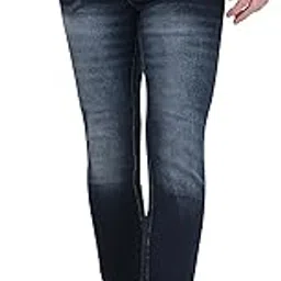linaria Mens Blue Stretchable Denim Regular fit Jeans (28) image 1