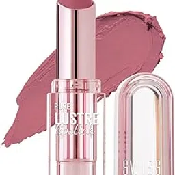 Swiss Beauty Pure Lustre Lipstick | High Shine Finish | Smooth Glide | With Olive Oil & Vitamin E | Hydrating | Shade- True Nude, 3.8gm-image-3