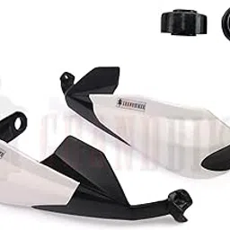 Grandbiker Hand Palm Protector Wind Deflector Lever Protector/Unbreakable Scratchproof Handguard for Hero Xpulse 200 (White)-picture-14