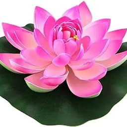 ANUKRITI Artificial Floating Lotus Flower with Water Lily Pad – 18 cm Foam Lotus for Pond, Water Bowl, Aquarium & Home Decor – Realistic Floating Flower Decoration -1PCS-picture-10