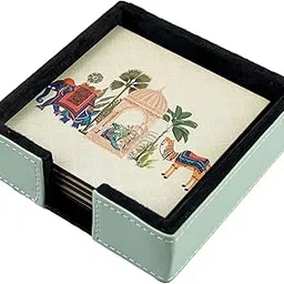 Birch & Co. Cork Coasters - Coaster - Dining Table Decor Accessories - Coaster Set For Dining Table For Hot Pots - Coasters For Cups Set Of 6 -Durable And Long-Lasting, Royalgaza-picture-25