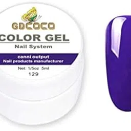 GDCOCO 5ml nail UV Gel soak off UV LED Nail Art Pure Color Gel paint color UV gel polish (GD-CG-5ml-129)-image-92