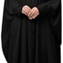 mushkiya Front Open Kaftan In Firdaus Fabric With Buttons-ME-KA-038BLACKFR-picture-46