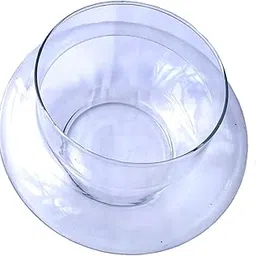 Glass Pot for 2 & 3 Layer Lucky Bamboo | Transparent Bowl - 6 Inch, Pack of 1 | Ideal for Indoor Water Plants, Home & Office Decor-picture-34