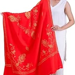 swi with label Women's Hand Embroidered Pure Wool Shawl-picture-20