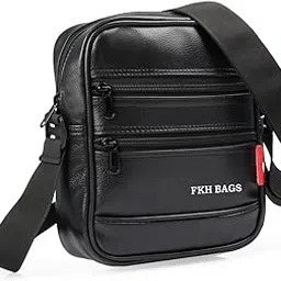 Men's and Women's Pure Luxury Genuine Leather Messenger/Crossbody/Sling Bag for Men Compact Organizer with Adjustable Shoulder Strap | Mens Father Husband gift items.-image-16