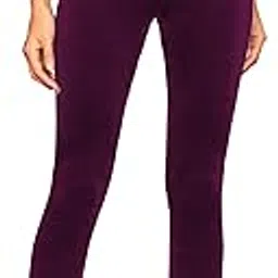 shasmi Girl's & Women's Velvet Black Color Solid Elastic Mid Waist Ankle Length Velvet Fabric Leggings for Women, Fashionable Stretchy Skinny Tights Pants (Velvet 214)-picture-36