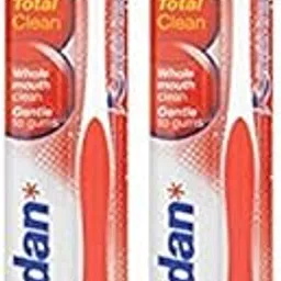 Jordan total Clean Medium Toothbrush-Pack of 2 (Color May Vary) image 1