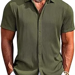 cb-colebrook Casual Shirt for Men|| Shirt for Men|| Men Stylish Shirt|| Men Vertical line Shirt|| Button Down Shirts Short Sleeve Fashion Textured Beach Summer Shirt Top-picture-52