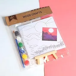Pre Drawn Outline Canvas Art Boards for Painting - Multicolored - Pack of 1-picture-21