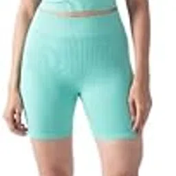 yogvalley Women Rib Shorts | Comfortable Stretch High Waist Casual Lounge & Activewear Bottoms-picture-36