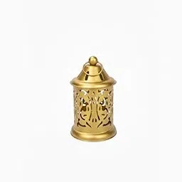 Golden Metal Decorative Lantern – Antique Moroccan Style Candle Holder for Home Décor & Festive Lighting (3)-image-56