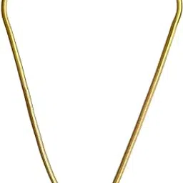 pinkart gem for a gem Light Weight Golden Snake Chain 18 Inch Long, 4Mm Theek. Gold-Plated Plated Steel Chain For Unisex Adult-picture-51