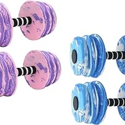 2Pcs Pool Exercise Dumbbells Water Sports Weights for Adults Beginners Women Purple| Sports Equipment | Outdoor Sports Gear | Exercise Gear-picture-32