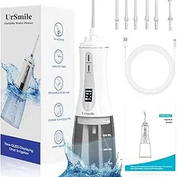 Teeth Cordless Irrigator Electric Dental Rechargeable, OLED Display IPX7 Water Flosser 350ML-picture-22