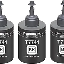 T774 Refill Ink Black Compatible with M100 M105 M200 M205 L605 L655 Ink Printers (T7741 Black Ink 3pc. x 135ml)-image-89