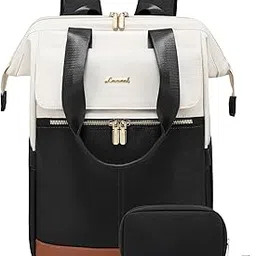 Laptop Backpack for Women 15.6 Inch Work Laptop Bag with USB Port Fashion Teacher Nurse Backpack Purse Waterproof Travel Computer with Organizer Bag-image-27