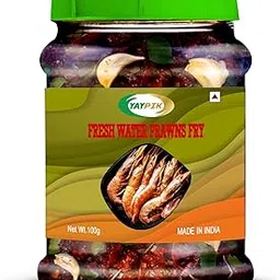 YAYPIK Homemade Yummy Fresh Water Prawns Fry Spicy Kerala Small Prawn Spicy Prawns Fry (100 Grams)-picture-30