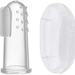 URAL Baby Silicon Finger Extra Soft Toothbrush with Storage Case (Transparent, 3 Month to 3 Year)-picture-28