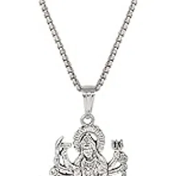 czardonic Sherawali Maa Silver Religious Stainless Steel Pendant Neckpiece Stylish & Fancy Necklace for All Men & Women-picture-18