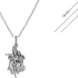 akshat sapphire 92.5% Pure Sterling Silver God Shree Sai Baba chain Pendant-picture-17