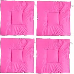 EIRIA Washable Pooja Aasan for Home/Ghar Mandir | Meditation Yoga Mat | Floor Sitting Rugs for Katha Hawan Prayer | Super Soft & Microfiber Filling | 29"x29" (Pink) Pack of 4-picture-10