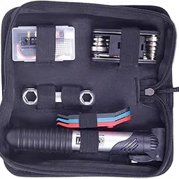 JAZZY PEARLS® Bike Tire Repair Kit Patches Glue 16-in-1 Allen Key Bicycle Mini Pump-Sporting Goods-Cycling-Bicycle Maintenance & Tools-Puncture Repair-image-12