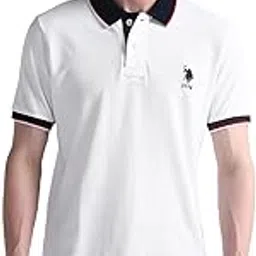 u.s. polo assn. Men Cotton Solid Fitted Polo Shirt-picture-30