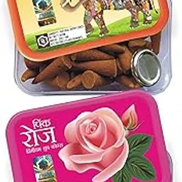 Parag Fragrances Natural Fragrance Dhoop Cones for Home Fragrance and Worship (Sandal & Rose)-picture-25