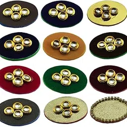 vidhya kangan Handmade Fancy Stone stud Work Saree pin Brooch for Women Jewellery Latest Stylish Crystal Unisex Floral Shape Brooch for Women/Girls (sku-bro2915)-picture-27