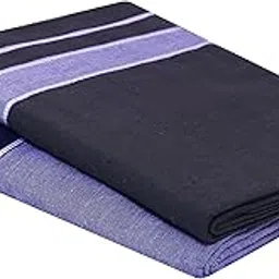 green tee Men Color Dhoti - Pack of 2 (Grey ll Dark Green) (2 Meters)-picture-22