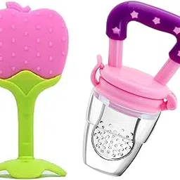 Lappu Infant Silicone Fruit Shape Teether For Baby 6-12 Months|Baby Teether 3-6 Months Babies|Teether Teether For 6 To 12 Months Baby Bpa Free Combo Pack (Multi_11)-picture-60