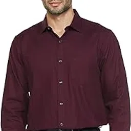 allen solly Men's Cotton Classic Fit Solid Textured Formal Shirt-picture-31