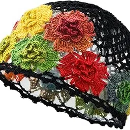 Womens Crochet Beanie Gift Hollow Skull Cap for Vacation Dating Shopping Black|Clothing, Shoes & Accessories | Womens Accessories | Hats-image-88