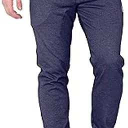 big button Men's Cotton Slim Fit Trackpant with Front Button Open-picture-55