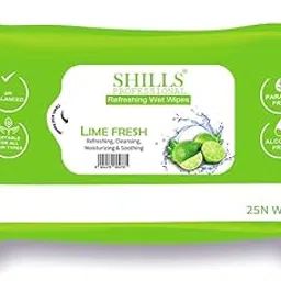 SHIL-LS PROFESSIONAL Lime Fresh Refreshing Wet Wipes (Pack of 1)-picture-41