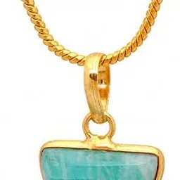 gehnastore Amazonite Stone Studded Pendant GP5003-picture-17