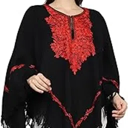 craftbazar Kashmiri Embroidered Cashmillon poncho-picture-36