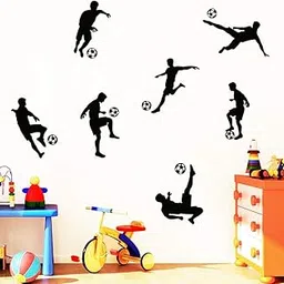 Gadgets Wrap Funny Play Football Vinyl Wall Sticker House Decoration Sticker for Living Room Children's Room Wall Decals-image-7