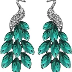 youbella Jewellery Valentine Collection AAA Swiss Zircon Peacock Earings Fashion Earrings for Girls and Women-picture-20