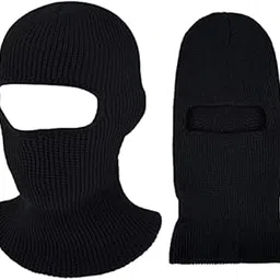 New Variety Store™ Unisex Knitted Balaclava Adult 1 Hole Breathable Windproof Knitted Full Face Cover Ski Mask-picture-35