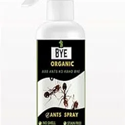 Bye Organic Ant Repellent Spray | Natural & Herbal Formula with Essential Oils | Non-Toxic, Eco-Friendly Ant Killer for Home, Kitchen, Garden | Safe Around Kids & Pets | Pack of 2 (200ml each) image 1