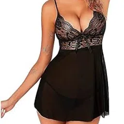 Women's Lingerie Babydoll Dress, Honeymoon Night Wear, Beach Wear, Valentines Day Special-picture-16