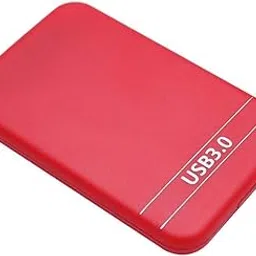 Decdeal 2.5Inch USB3.0 SATA Hard Drive Box SSD External Enclosure Box with USB Cable (Red)-picture-20